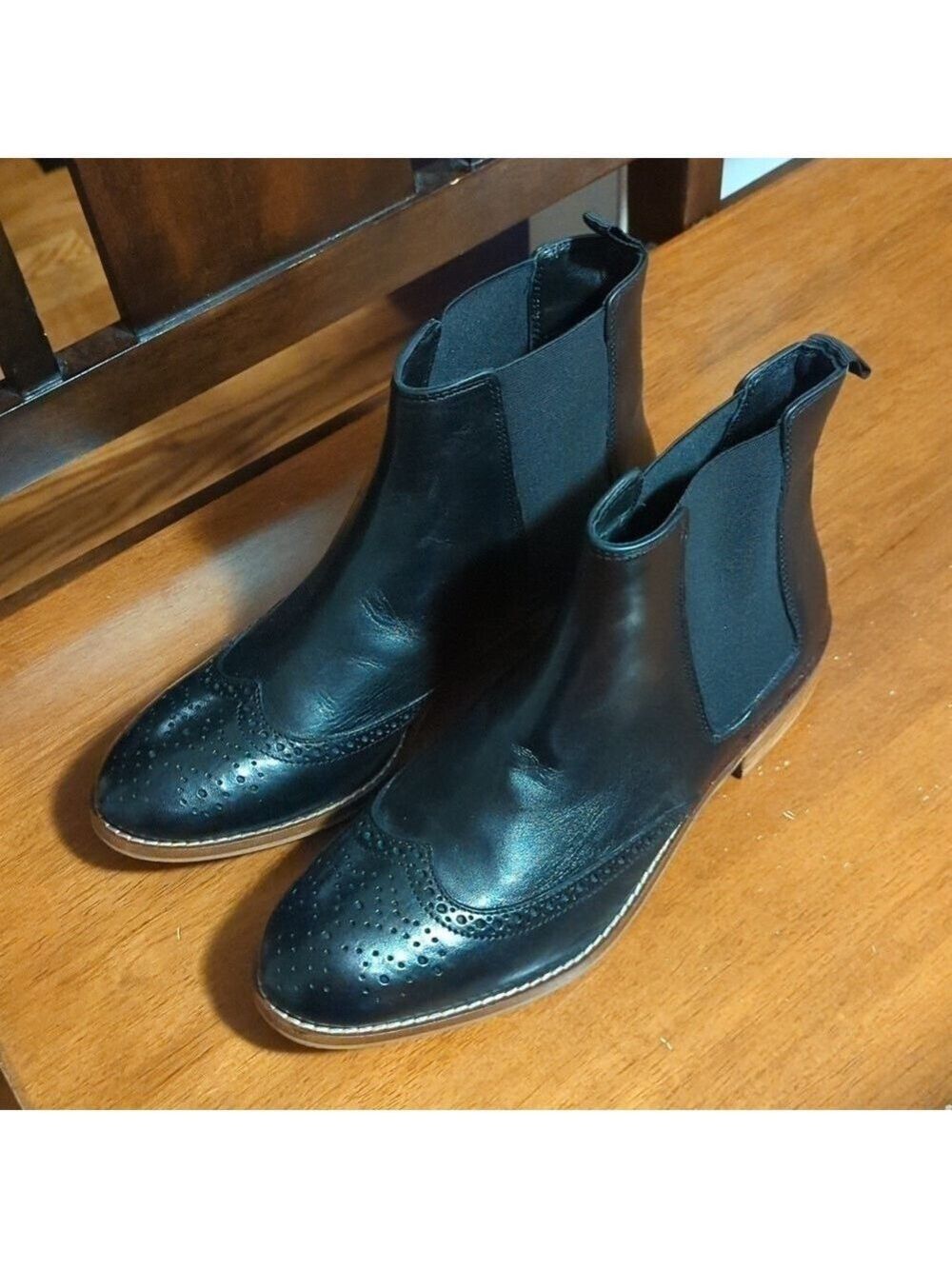 Dune London Black Western Boots Women's Size 10.5 EU 41
